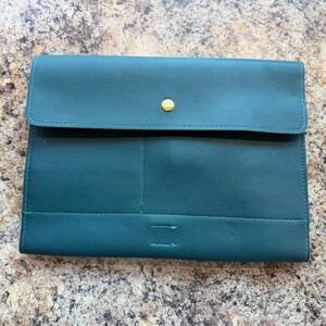Glass Ladder & Co Marilyn Mini Organizer Clutch Forest Green Soft Snap NEW TAGS